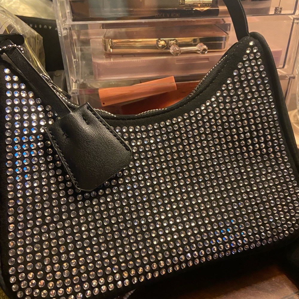 Shoulder rhinestone bag